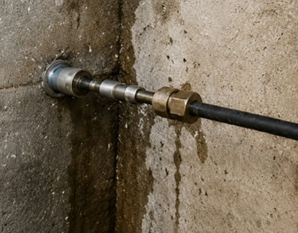 RIPRESA DI GETTO TRA DADO E MURO